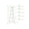 Modern Industrial Metal and Wood Corner Bookshelf – Rustic Oak