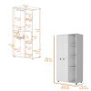 Austin White 1-Drawer Armoire Closet