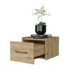 Mitchell Macadamia Wall-Mounted Floating Nightstand