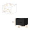 Mitchell Black Wall-Mounted Floating Nightstand
