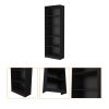 Zachary Black 5-Shelf Bookcase