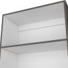 Zachary Matt Gray and White 5-Shelf Bookcase