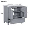 30" Premium Bathroom Vanity Set with Ceramic Sink and Ample Storage Space - Ideal for Small Bathrooms