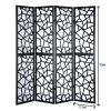 Giyano 4 Panel Screen Room Divider, White