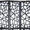 Giyano 4 Panel Screen Room Divider, Black