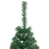 Artificial Half Christmas Tree with Stand Green 5 ft PVC