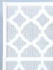 Quarterfoil infused Diamond Design 4-Panel Room Divider, White