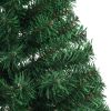 Artificial Half Christmas Tree with Stand Green 5 ft PVC